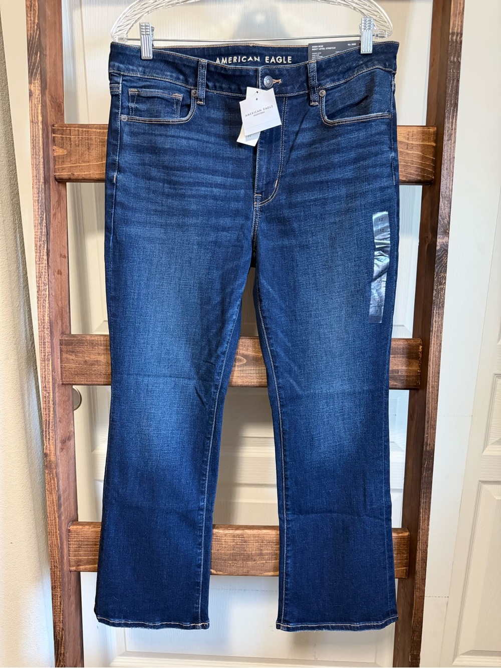 American Eagle High Rise Next Level Stretch Skinny Kick Jeans